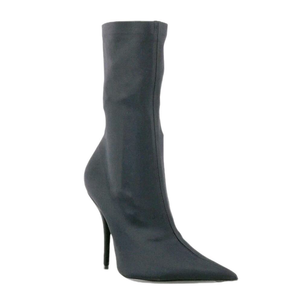 RRP$1295 BALENCIAGA Knife Ankle Boots US9 UK6 EU39 Black Spike Heel.
